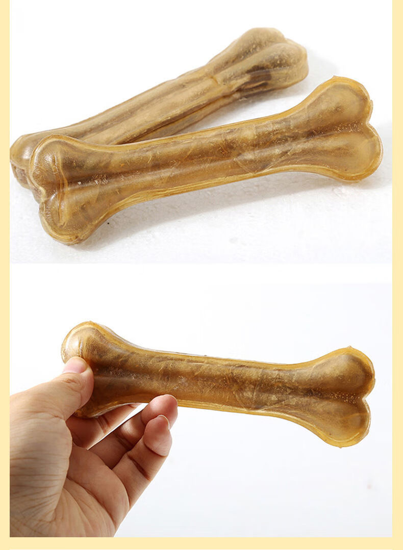 筱宠狗狗牛皮压骨磨牙棒狗零食耐咬骨头大型犬玩具咬胶皮压骨 狗咬棒