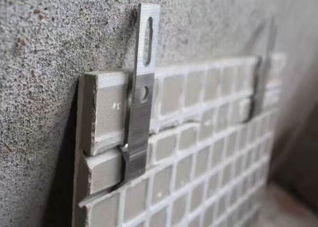 瓷砖干挂件k型扣件铝合金八字形内墙石材挂幕墙不锈钢固定挂钩片 201