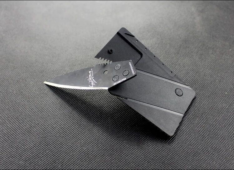 户外野外生存求生卡片刀折叠卡片刀多功能锋利小刀随身便携式信用卡刀