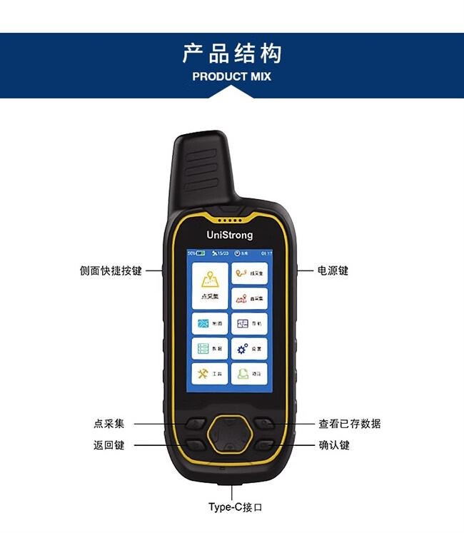 集思寶g659亞米級北斗座標採集林業國土電力gis測量面積測畝