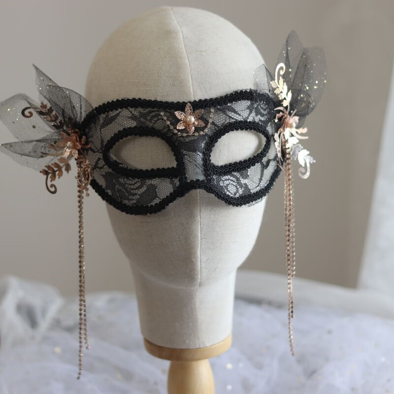 万代【抖音爆火】面具半脸下男女 面具酷蒙面歌王纱遮播变装神秘男二