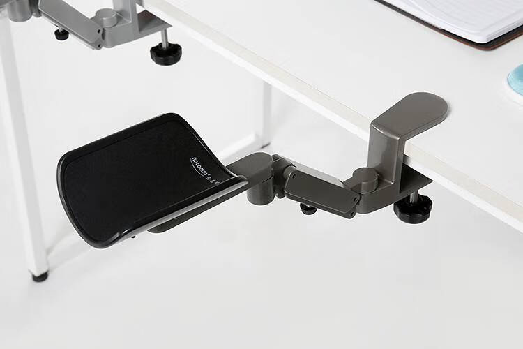 电脑手臂托铝合金电脑手托架手臂支架肘托鼠标键盘护腕垫办公桌延长板