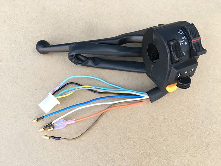 适用于 适用本田win100鹰仔100飞鹰摩托车开关总成把座手柄左边喇叭镜