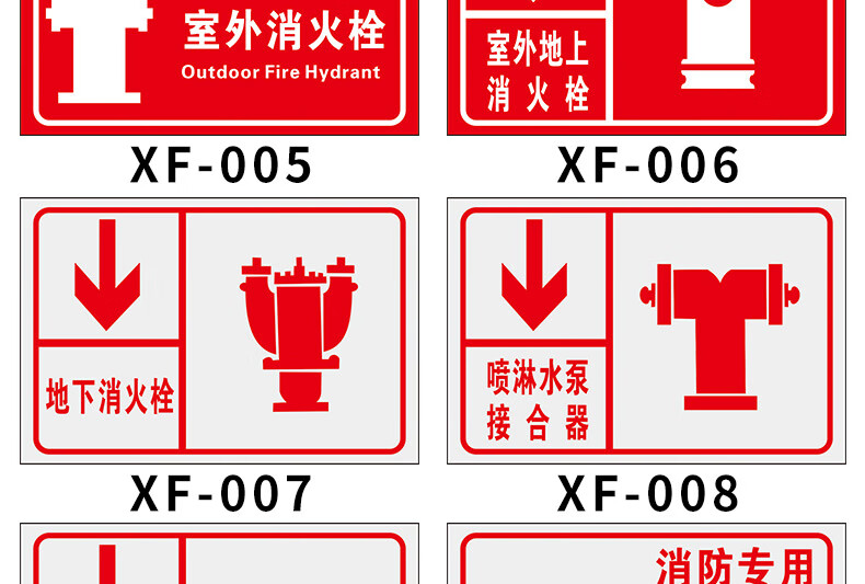 指示牌標牌室外地上地下式消火栓標識定製定做室外地上消火栓20x30cm