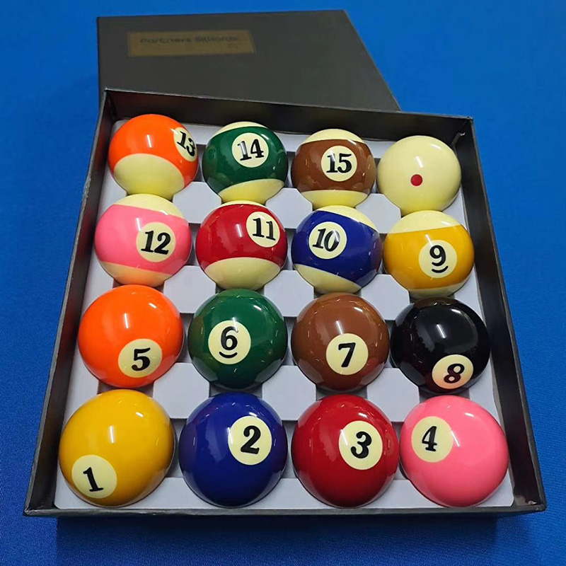 莱惠美黑八球中球标准美式十六彩桌球杆斯诺克球子标准大号台球用品