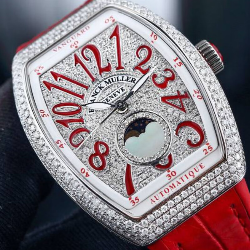 【二手99新】 全新21年 法穆兰手表 v32后镶钻 法兰克穆勒满天星月相