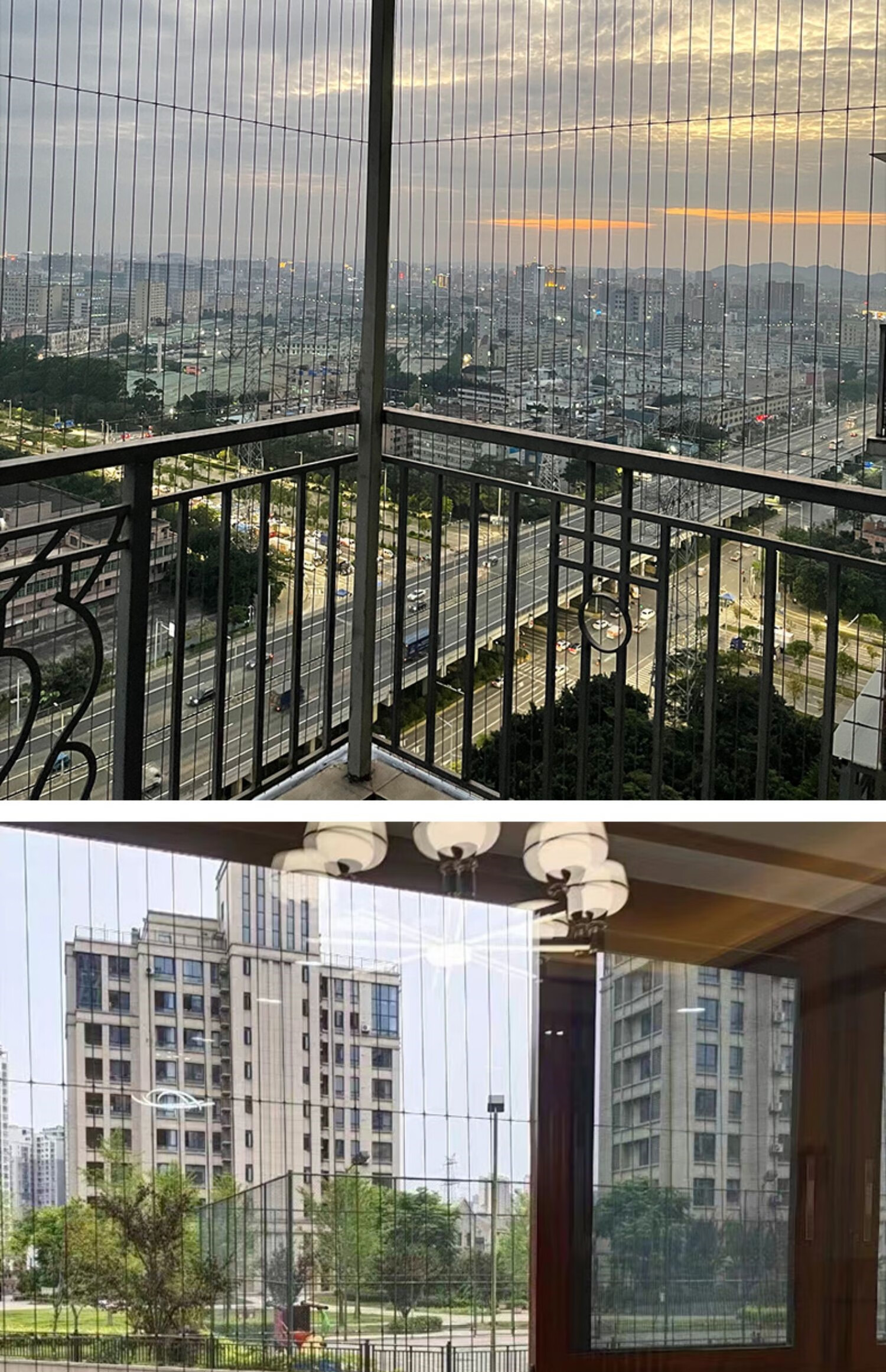 阳台隐形防盗网儿童安全护栏316钢丝防护网防盗窗深圳珠三角安装 特厚