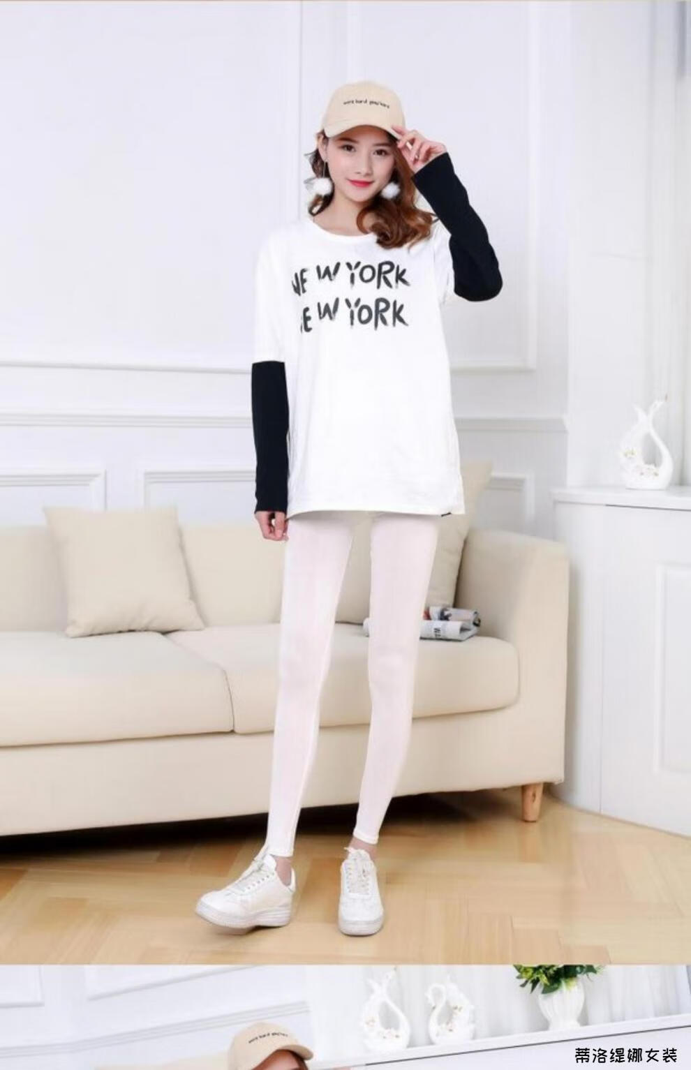 七分裤女宽松过膝裤春夏休闲裤高腰百搭中裤女夏季七分打底裤九分弹力