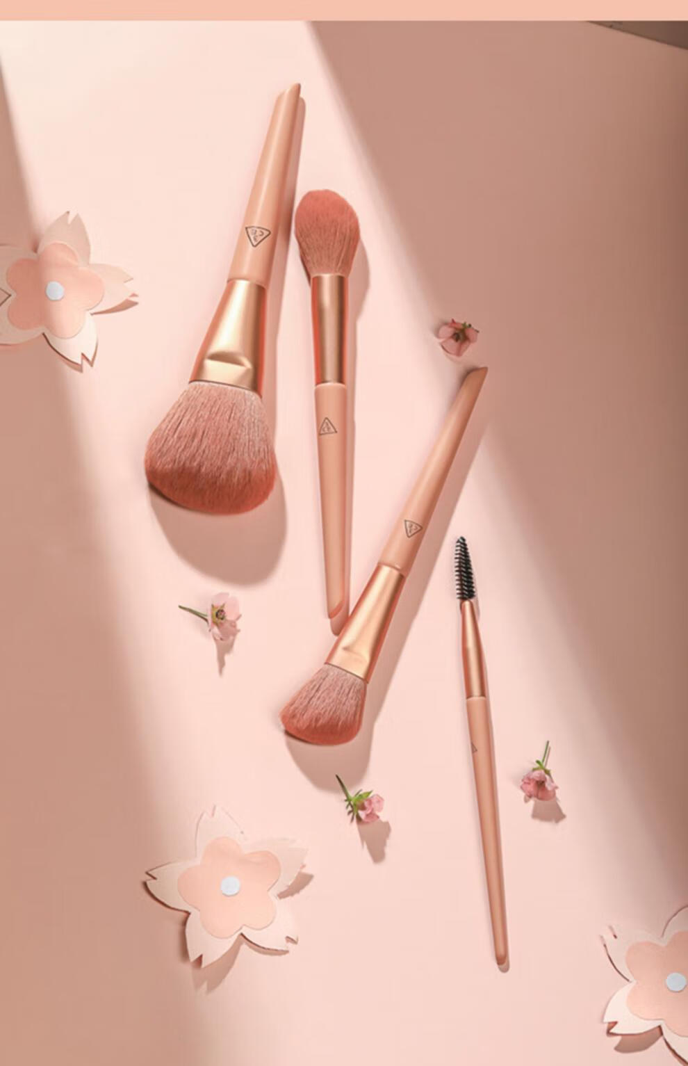 3ce化妆刷套装糖渍樱花谢欣桐刀锋刷套装11支礼盒高光刷单支粉刷人造