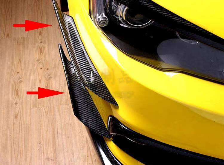 汽车风刀改装通用大包围前铲前杠碳纤维风刀个性扰流条扰流板风刃