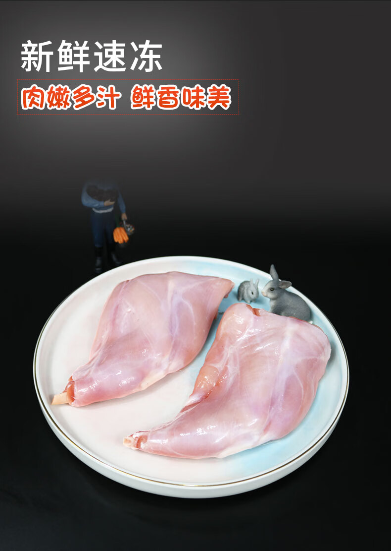 鲁西农家草兔 国产鲜肉 新鲜兔后腿当天兔子肉分割兔后腿 兔子肉生鲜