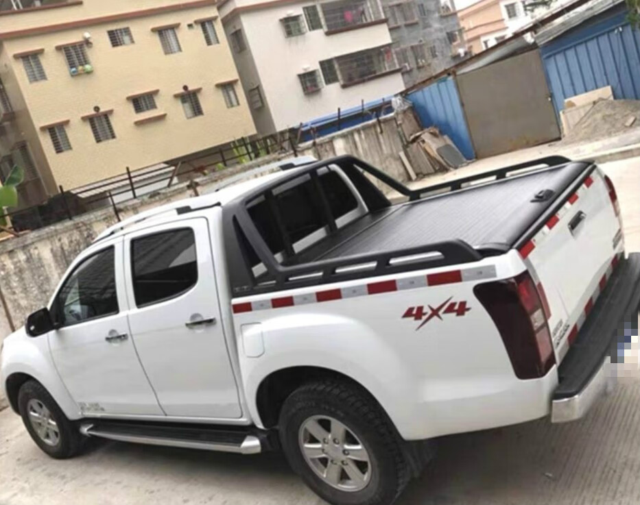 适用于五十铃d-max改装后盖瑞迈铃拓加厚皮卡尾箱卷帘盖推拉盖新款