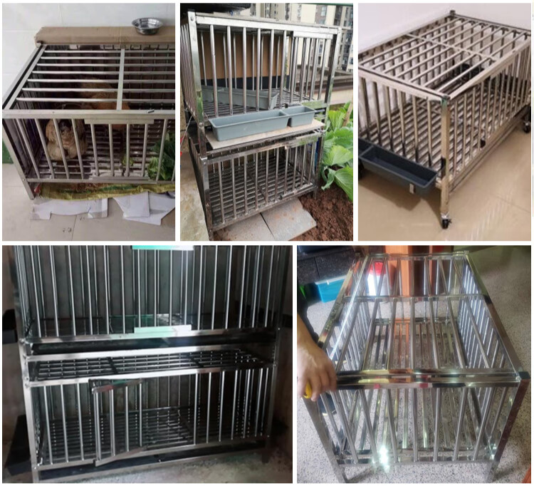 鸡笼子特大号加粗加密带蛋托鸡笼家用大号特大不锈钢双层大型养殖鸡笼