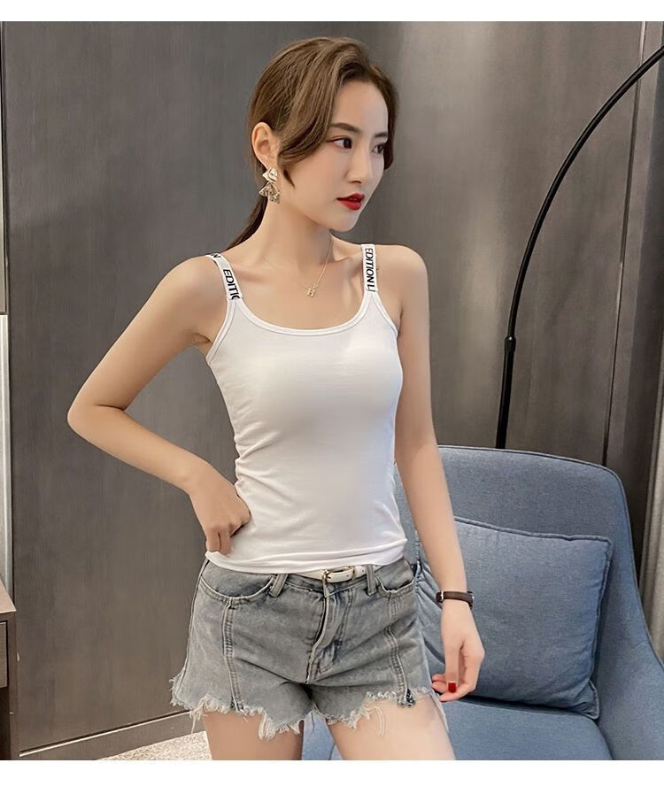 新款女士吊带背心2021吊带背心女修身内搭打底衫女外穿潮流性感上衣女