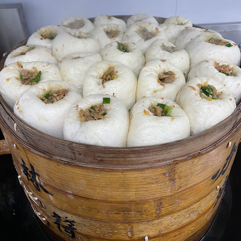 衢州特产龙游美食葱花馒头现做小吃笋干肉速食早餐半成品加热即食 【5