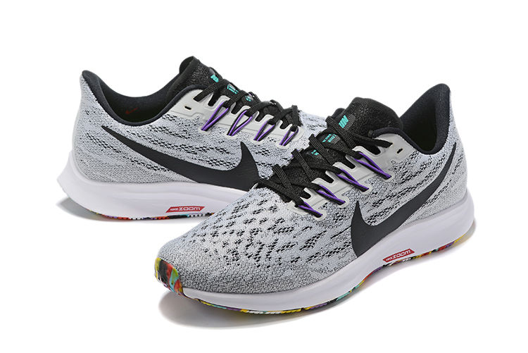 登月zoom pegasus 36代内含全气垫运动跑步鞋 白黑七彩 40