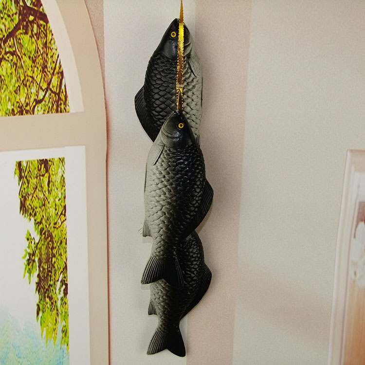 仿真鱼塑料模型假鱼水产海鲜道具商场橱柜装饰玩具仿真鲫鱼塑料 塑料