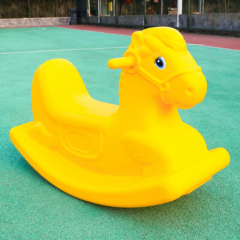 定制幼儿园儿童卡通户外体育活动器材小孩木马摇宝宝室内玩具粉色小鹿