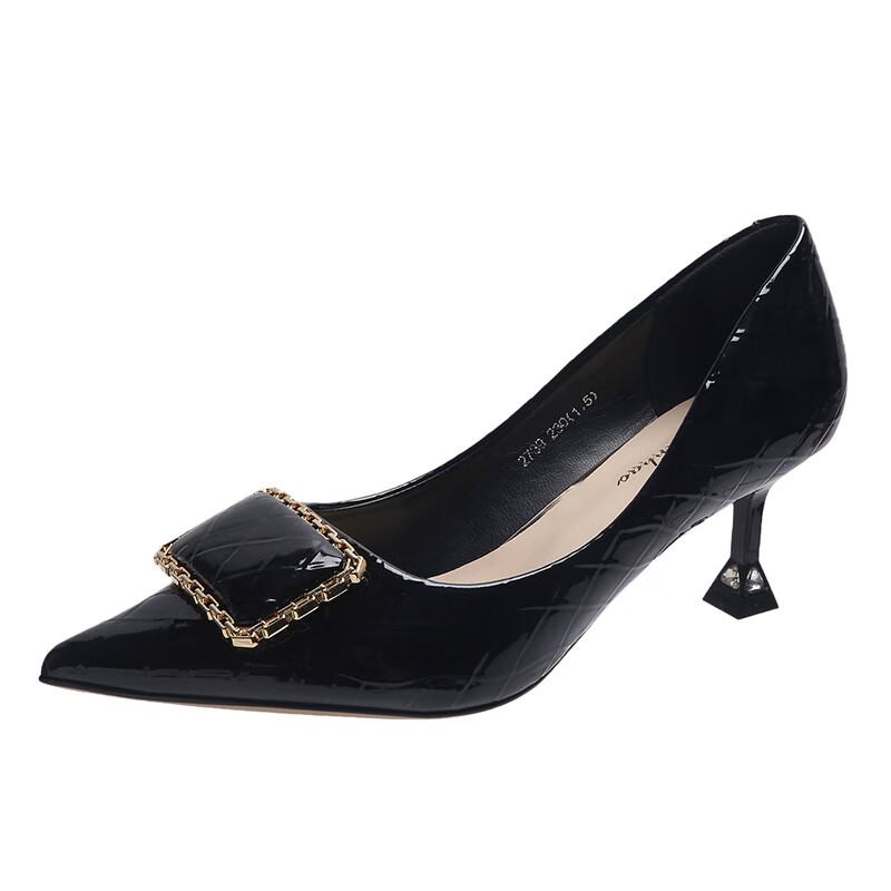 卡迪高女鞋专柜官方同款高跟鞋不累脚夏感高跟鞋女真皮2022春季新款方