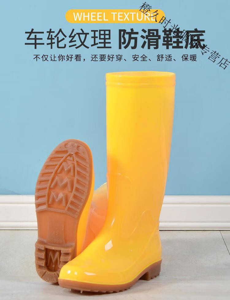 乔丹中国专卖卫生男士食品雨鞋耐油耐酸碱耐磨牛筋底防滑防水加棉