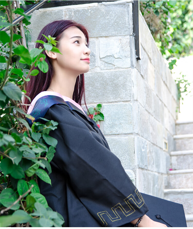 学士服学位服毕业季大学生毕业礼服袍本科学院风女文科理工科定制印