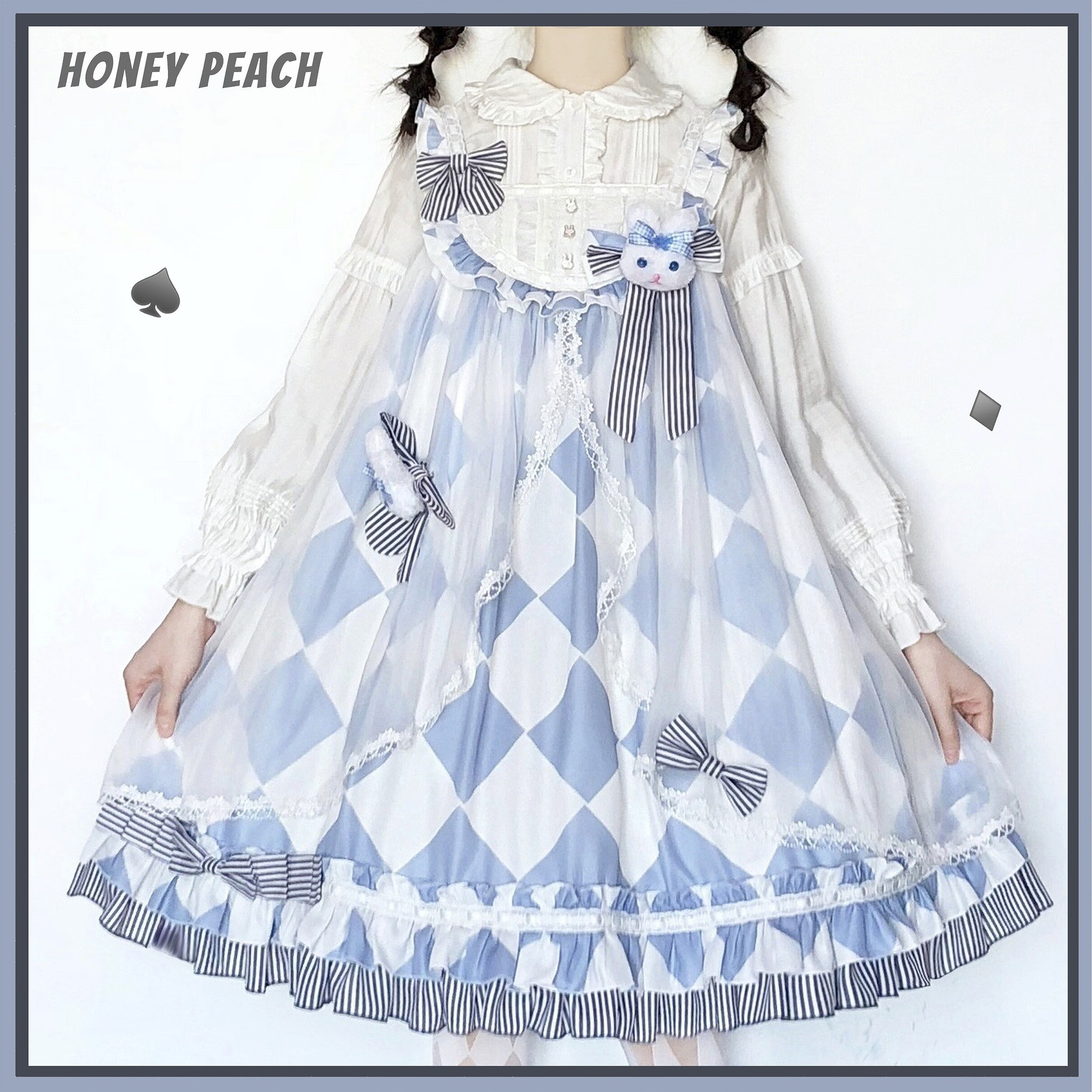 正版兔子爱丽丝jsklolita裙洛丽塔洋装甜系可爱吊带连衣裙夏全款限量