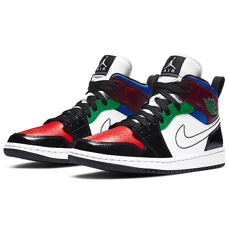 nikeairjordan1aj1乔1男女运动篮球鞋cd0461cv3044cw1140粗线白蓝小