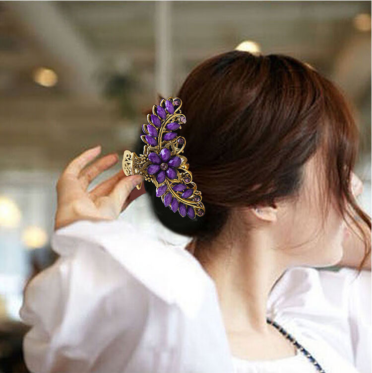 大抓夹发夹洗澡盘发头饰发饰超大号发抓女士9厘米鲨鱼夹sn6518 ts0072