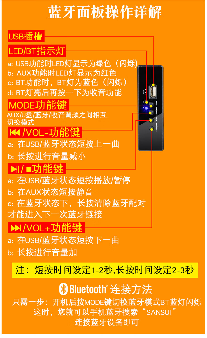 山水sansuigs600088b家庭影院电脑低音炮蓝牙家用电视卡拉ok箱组合