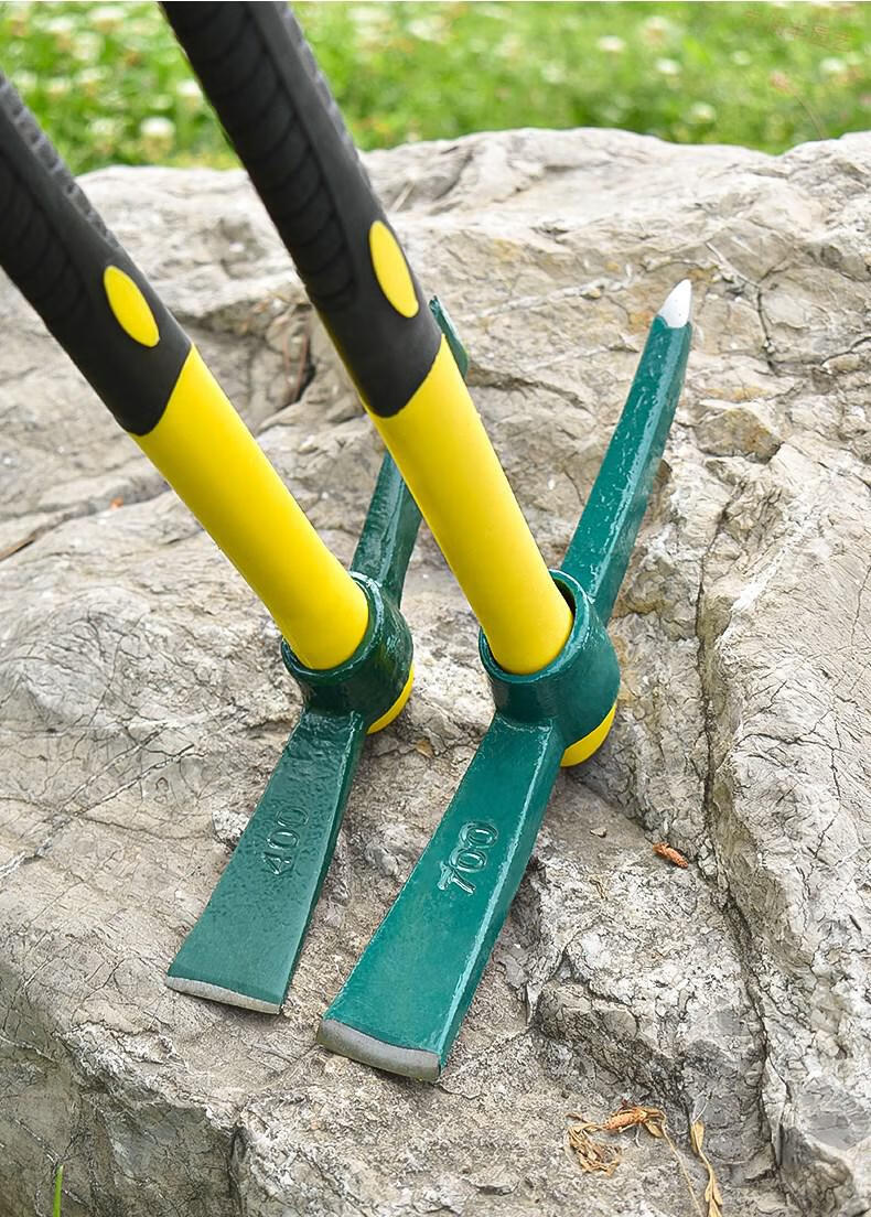 镐头十字镐小洋镐铁镐户外羊镐挖矿工具搞头便携镐斧镐子锄钢镐军米囹