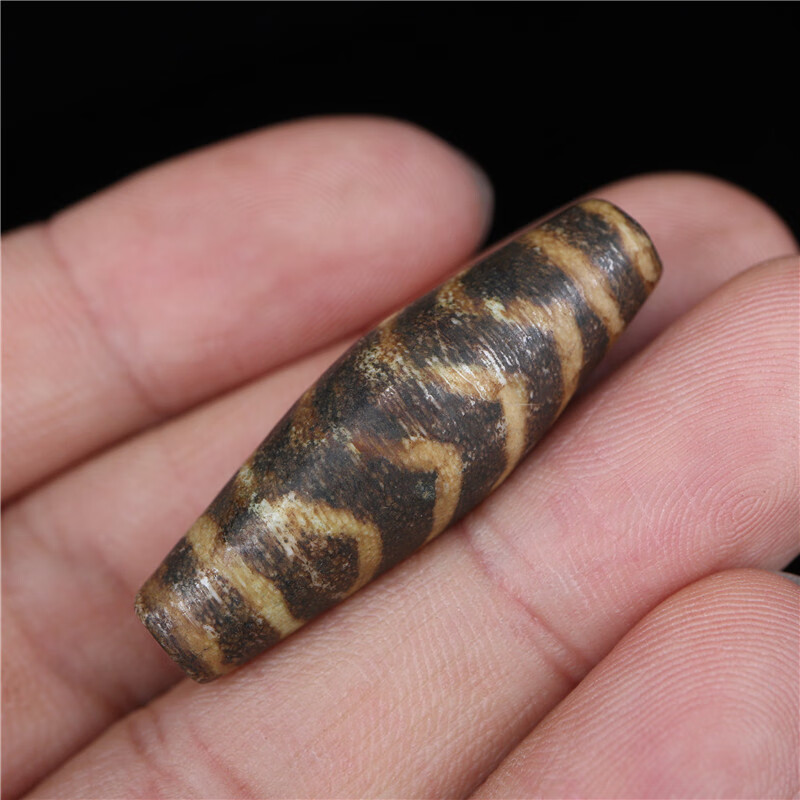 异地彩虹 藏式天然木变石二代邦迪克线珠虎纹足球珠二代木化石天珠配