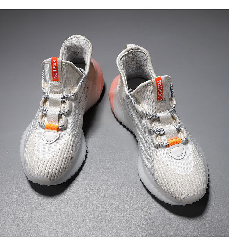 蜻蜓莆田椰子鞋男运动夏季飞织网面透气爆米花跑步减震泡沫底夏天防臭