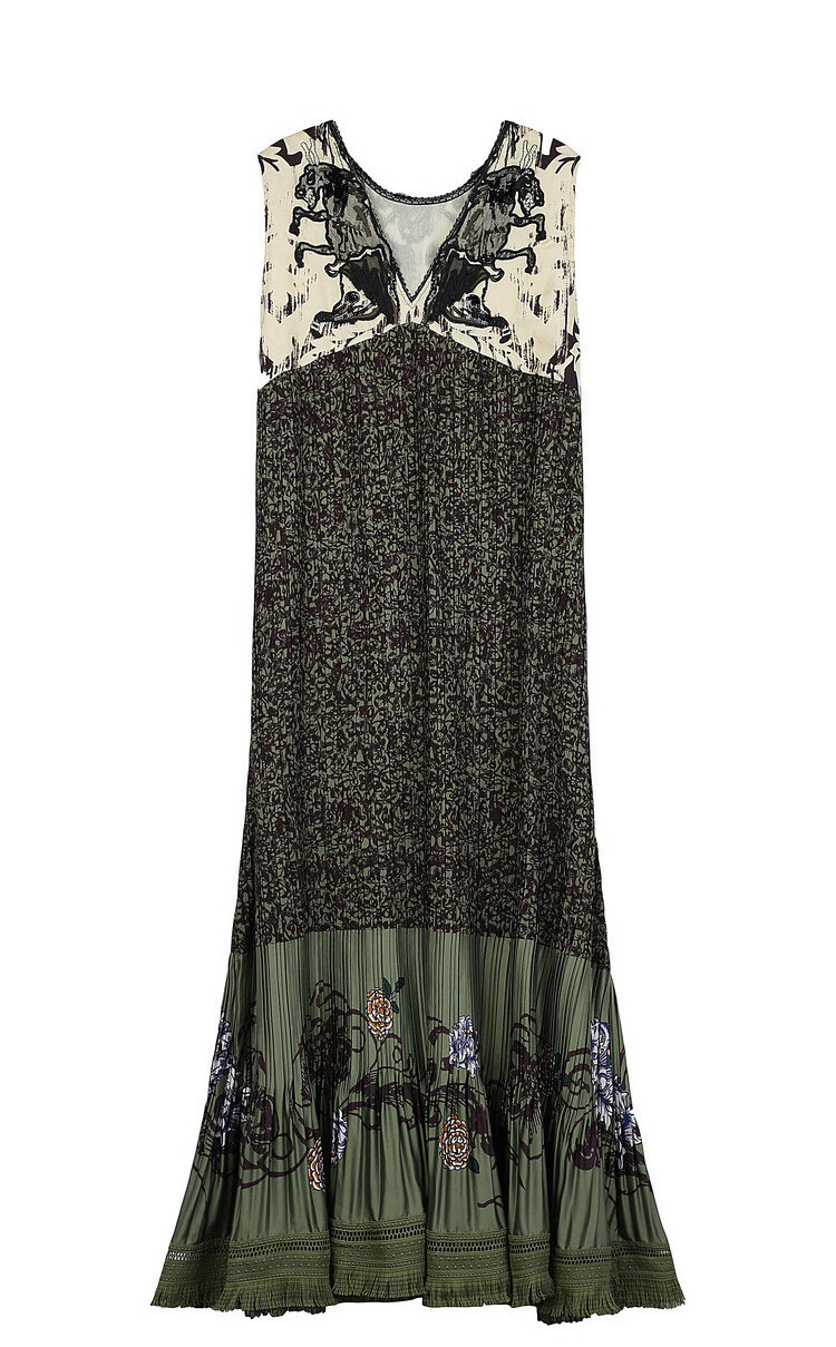 原创设计donoratico达衣岩2020夏连衣裙锦像花园卢梭啡l