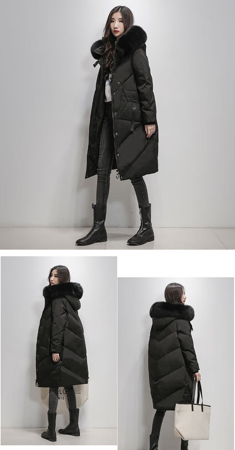 mcrc轻奢潮牌羽绒服女中长款韩版宽松保暖白鹅绒加厚工装外套冬季2020