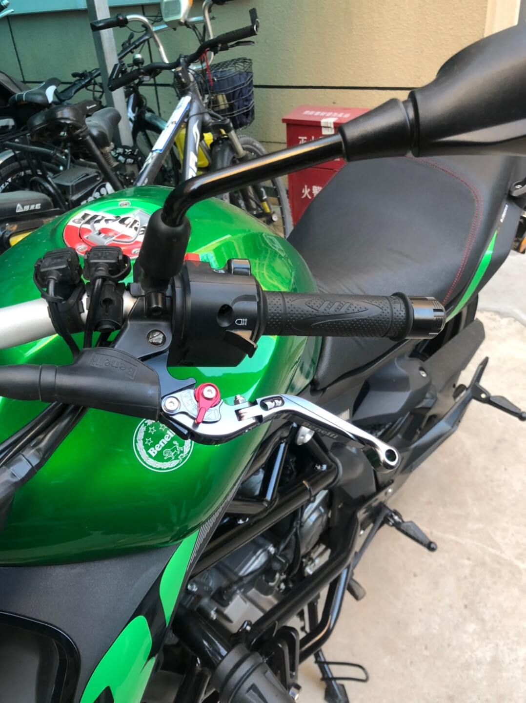 适用于贝纳利502c752s黄龙600300幼狮500250302s改装牛角手把离合刹车