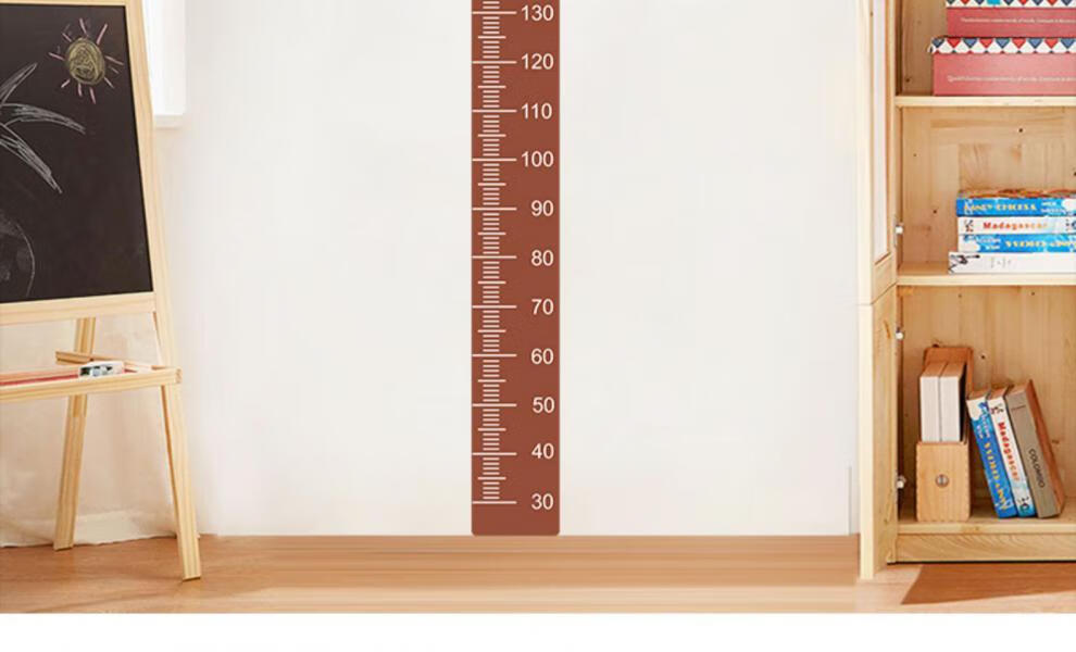 卡通宝宝身高贴测量身高尺墙贴纸可移除身高贴纸小孩儿童房间装饰sy