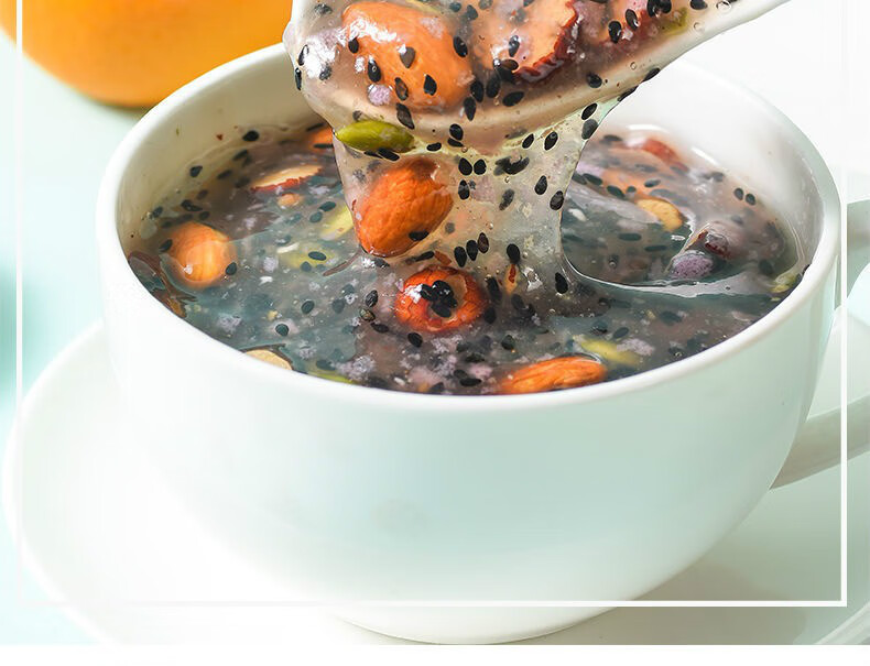 麦趣丰奇亚籽速溶藕粉坚果莲藕粉羹冲饮营养早餐粥冲泡莲子粥奇亚籽