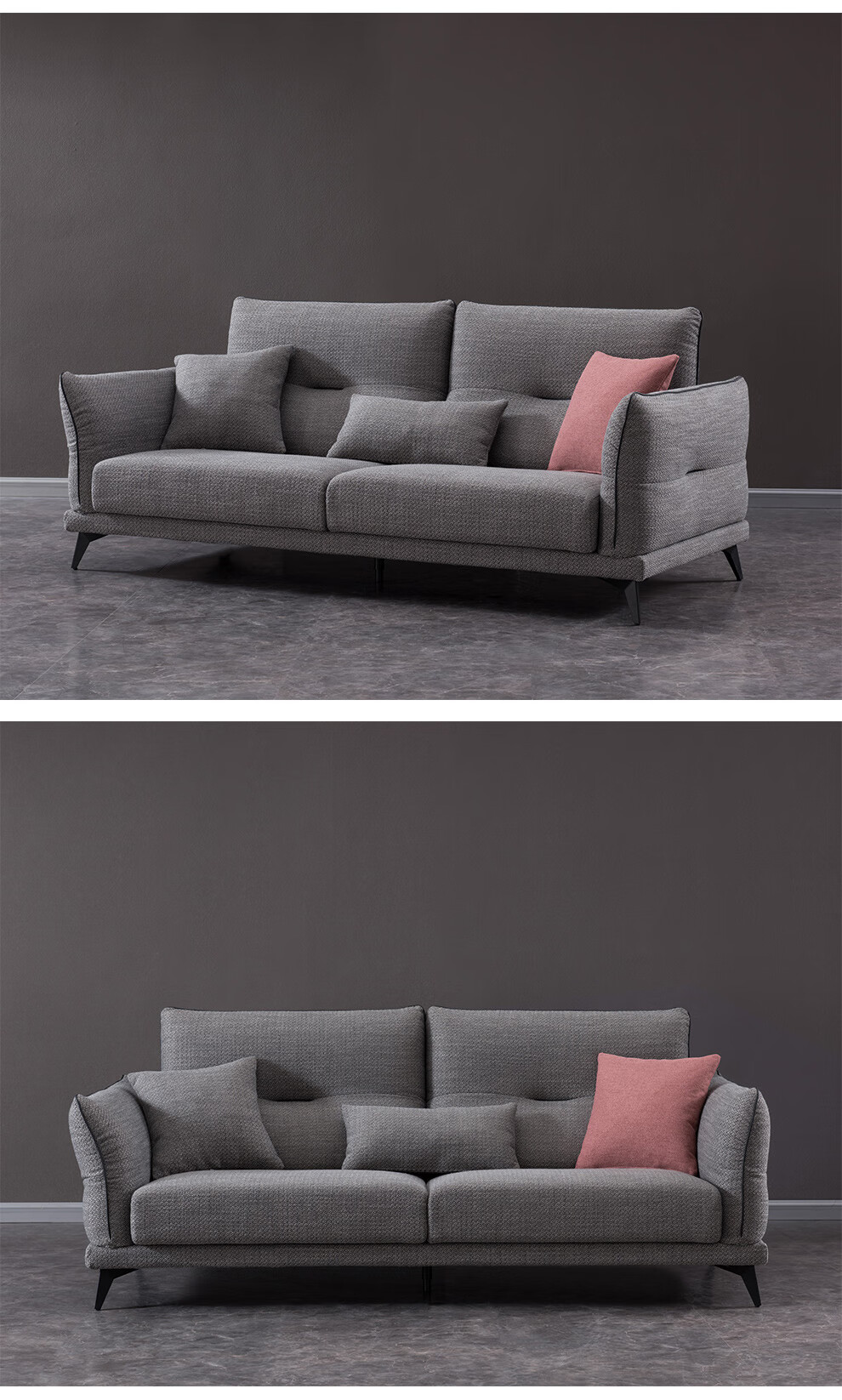 爱依瑞斯(aris)客厅家具现代简约大中小户型布艺沙发 wfs-89【45天