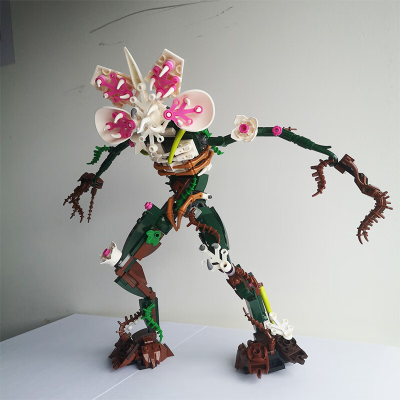 乐··高moc-怪奇物语兰花怪食人花恶魔积木拼搭小颗粒玩具男【图片