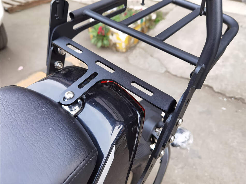 【原车开模】适用于力帆v16s摩托车改装靠背后货架尾架配件 黑色管式