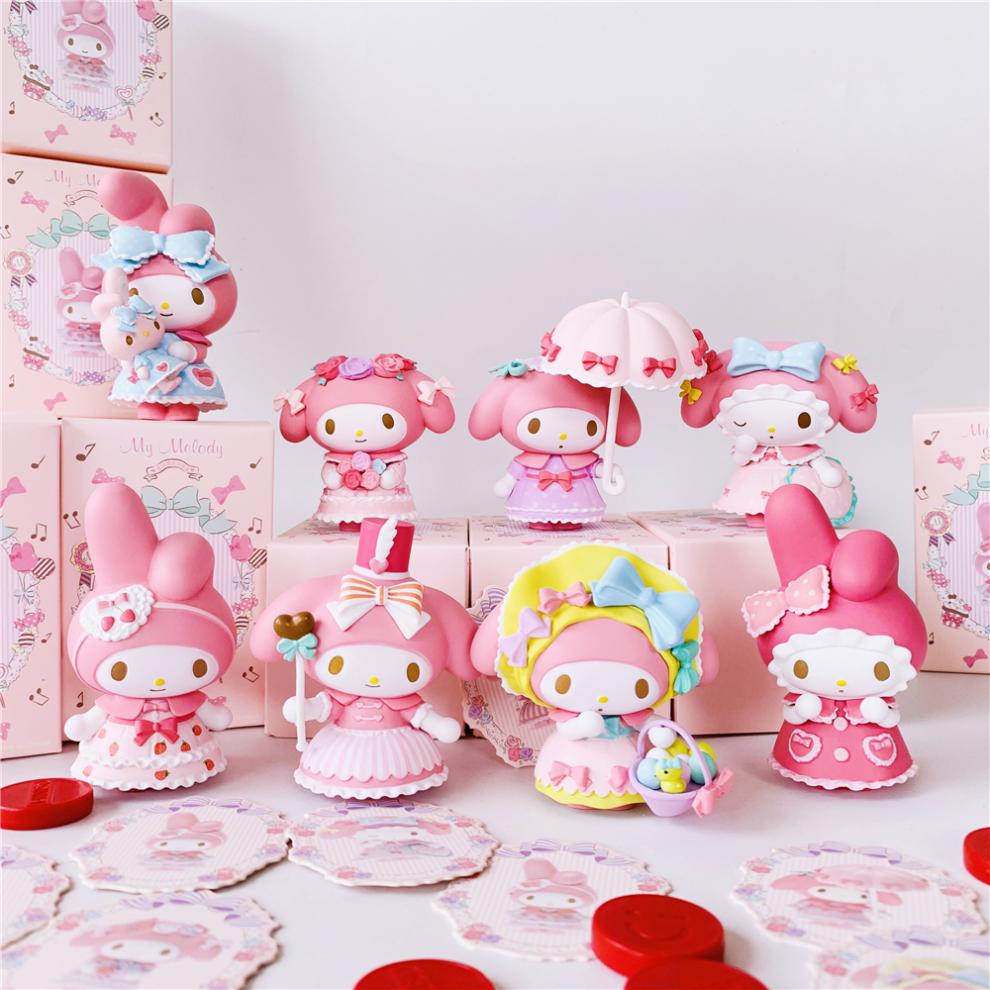 (现货速发)名创优品美乐蒂茶话会盲盒摆件三丽鸥少女隐藏 全新随机1个