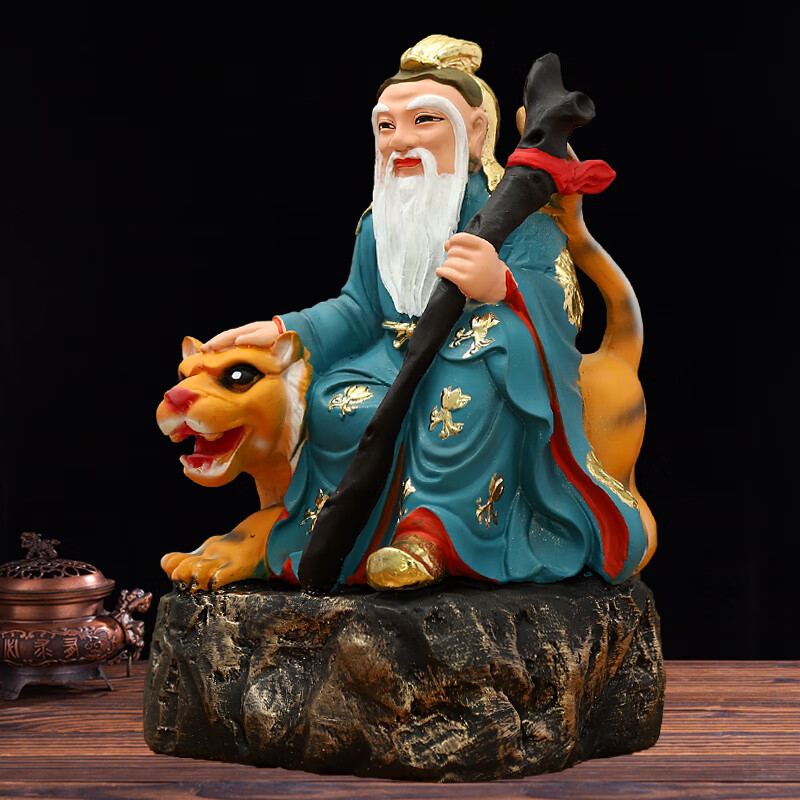 华音殿 山神神像12寸30厘米高家用店铺寺庙供奉树脂玻璃钢佛像摆件24