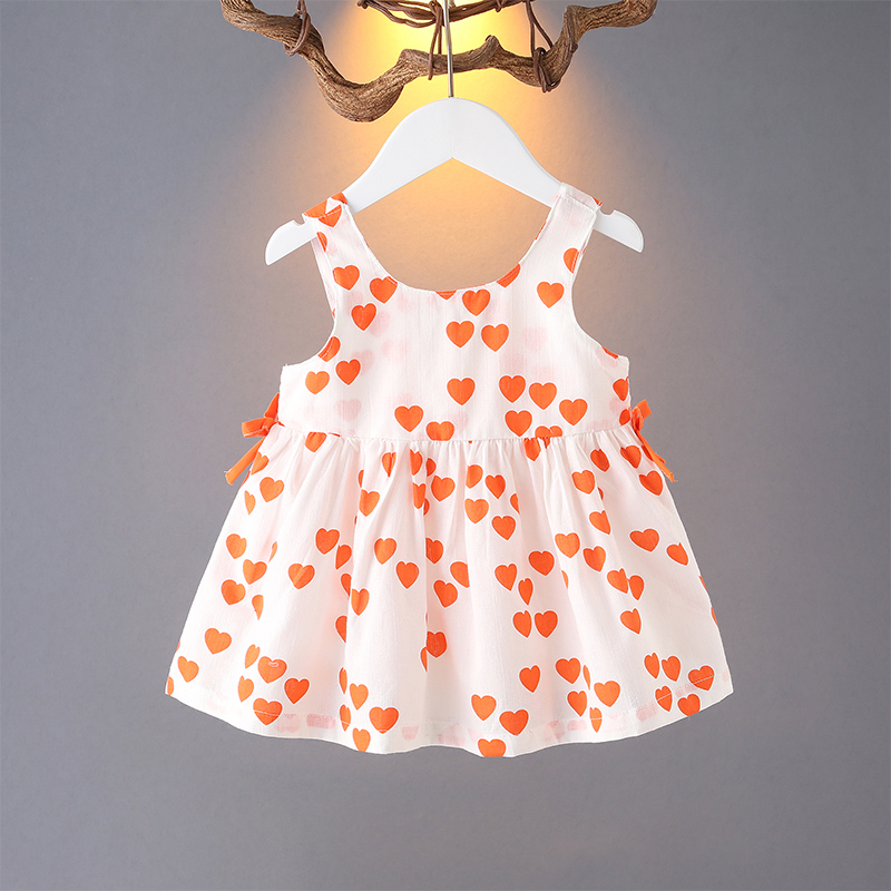 夏季新品女宝宝夏装女童连衣裙洋气韩版婴儿公主裙夏季吊带裙小童一岁
