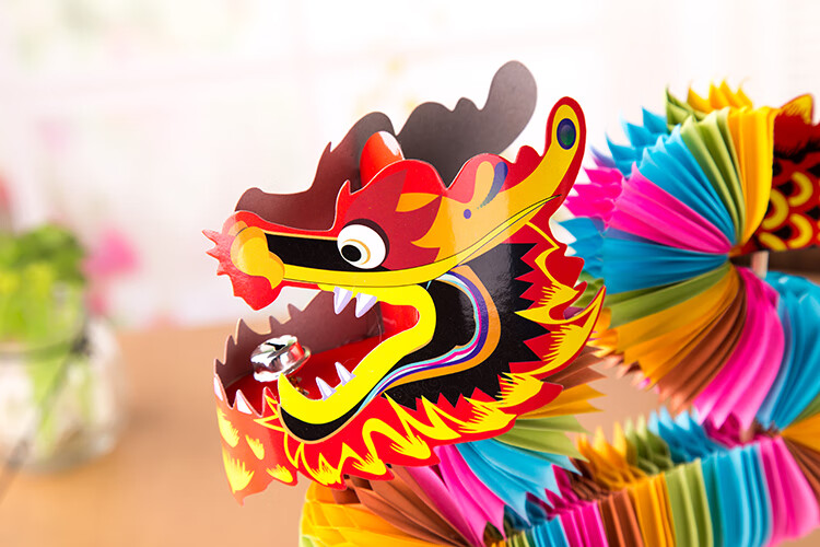 中国风礼物送老外春节新年儿童舞龙舞狮剪纸送老外中国风特色传统礼物