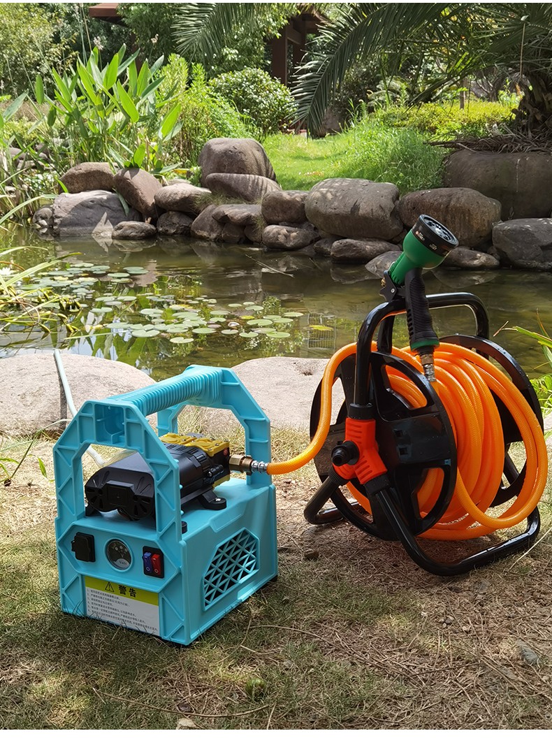 小型浇菜户外农用抽水机自动高压抽水泵充电式水泵家用灌溉设备洗车