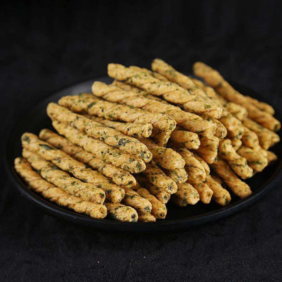 城味脆香小麻花海苔味香辣味两罐传统糕点膨化318克/罐零食 香辣味*1
