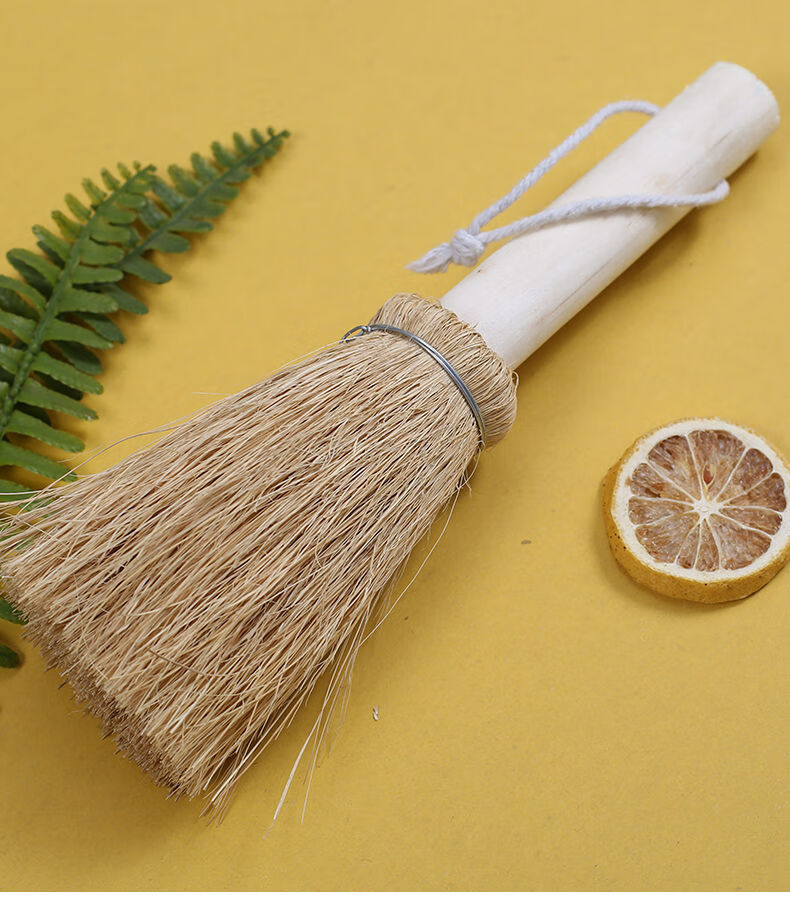 椰棕洗锅刷子厨房刷锅神器刷子家用洗锅神器不沾油刷长柄锅刷 印度黑