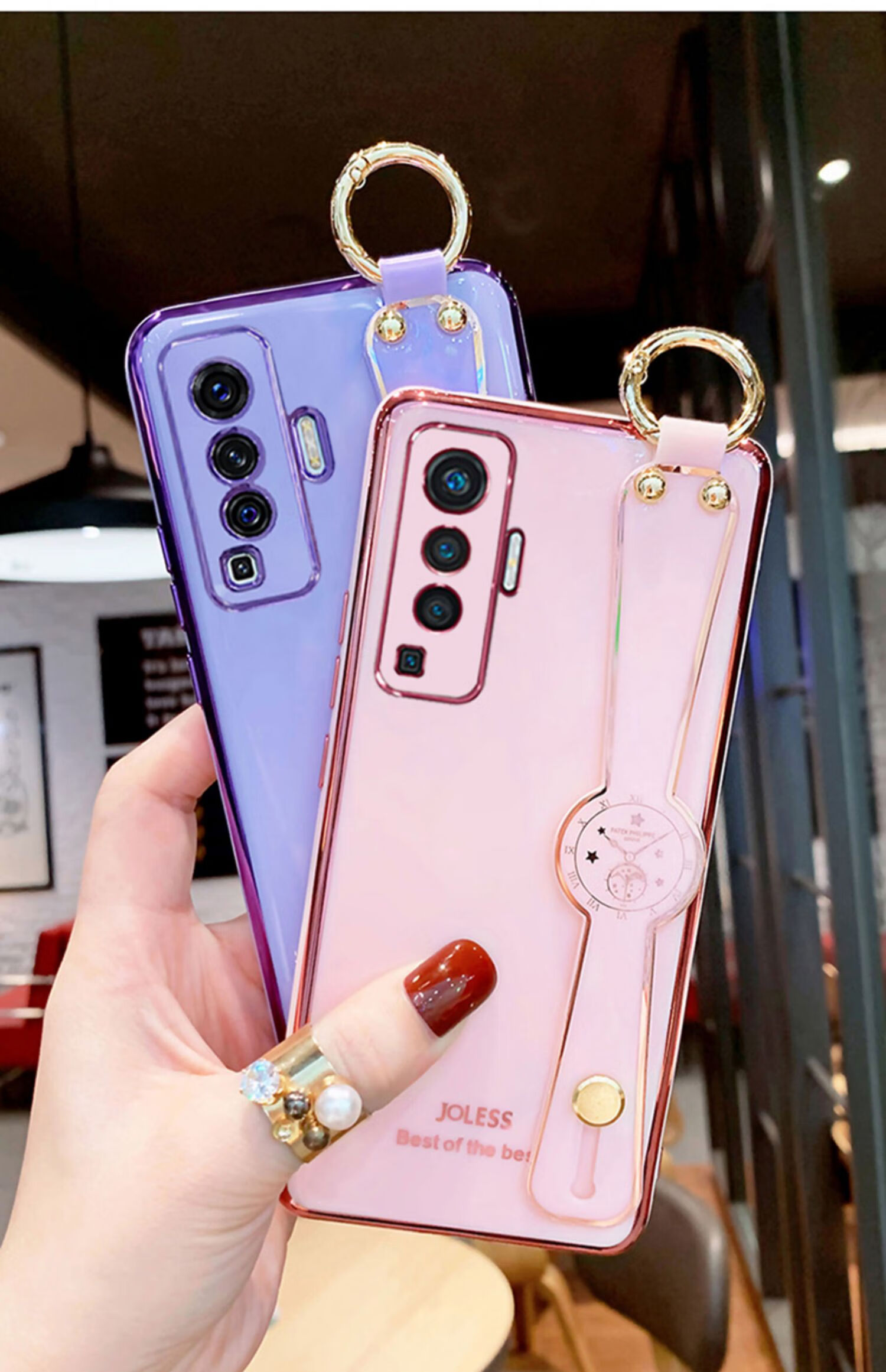 vivox50手机壳新款创意时钟腕带x50pro高档女款摄像头全包软壳x50保护