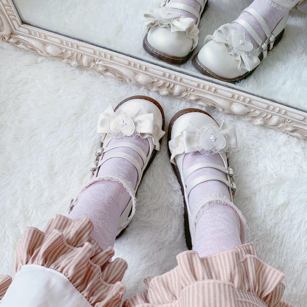 春节不打烊nfim洛丽塔鞋子lolita软妹可爱大头鞋日系厚底学生鞋黑色34