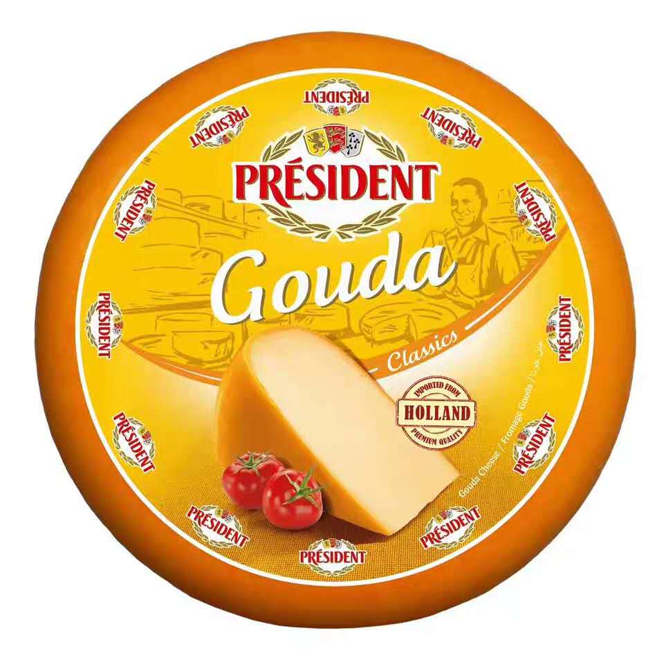 荷兰车轮黄波奶酪芝士500g 真空装荷兰进口即食搭配红酒 原装4公斤